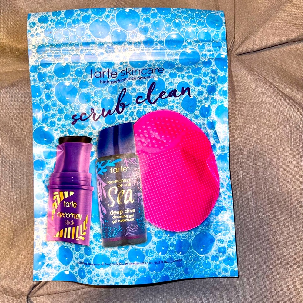 Tarte skincare scrub clean set 💜💙
